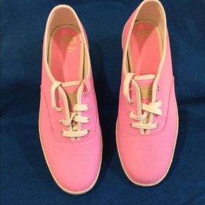 Kate Spade x Keds Neon Pink Sneakers, Size 9.5